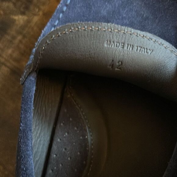 Aurélien Navy Blue Suede Seaside Loafers Size 42 // Exellent main image 6
